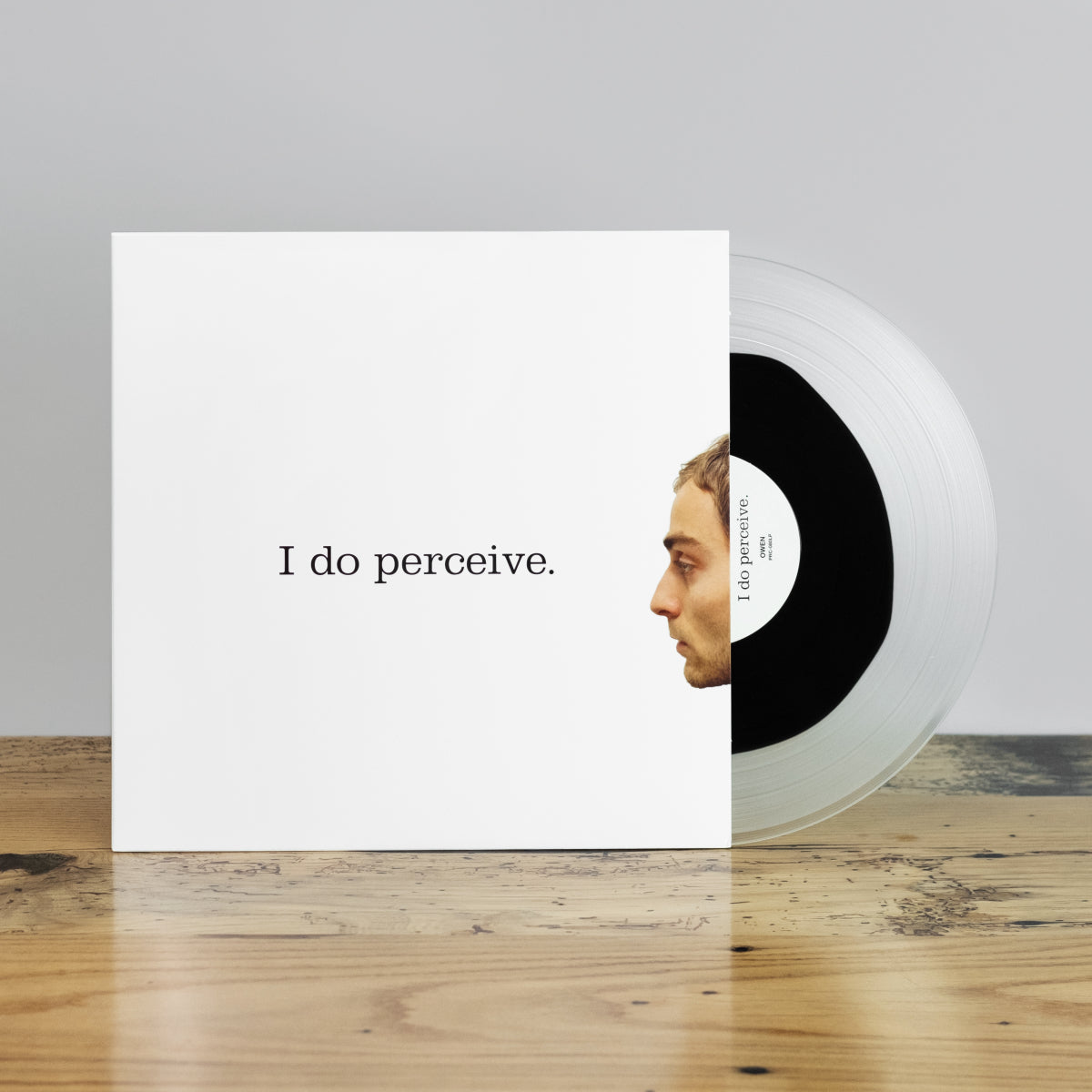 OWEN 'I DO PERCEIVE.' BLACK IN CLOUDY CLEAR LP