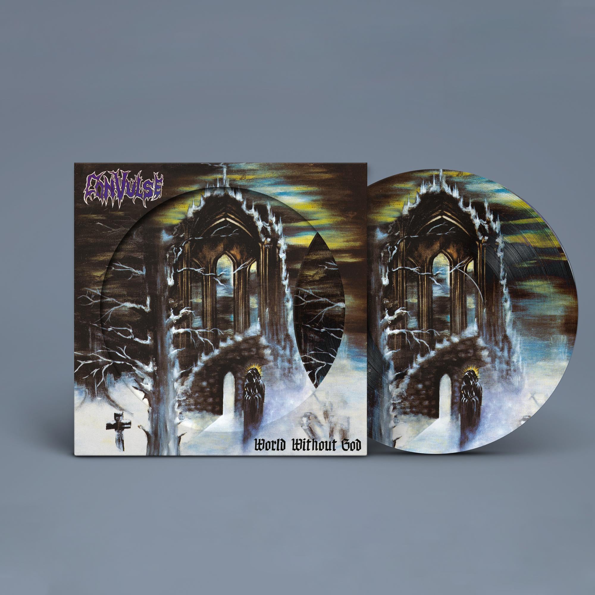 CONVULSE 'WORLD WITHOUT GOD' PICTURE DISC LP