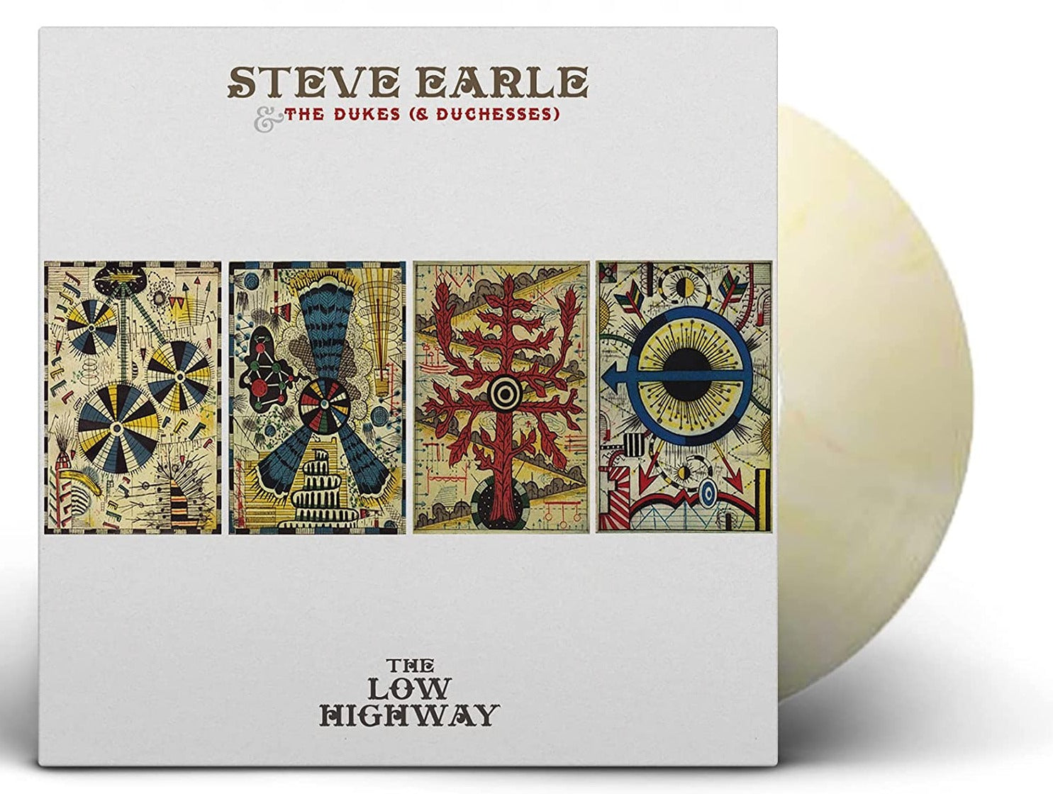STEVE EARLE & THE DUKES (& DUCHESSES) 'THE LOW HIGHWAY' LP (BUTTER CREAM VINYL)