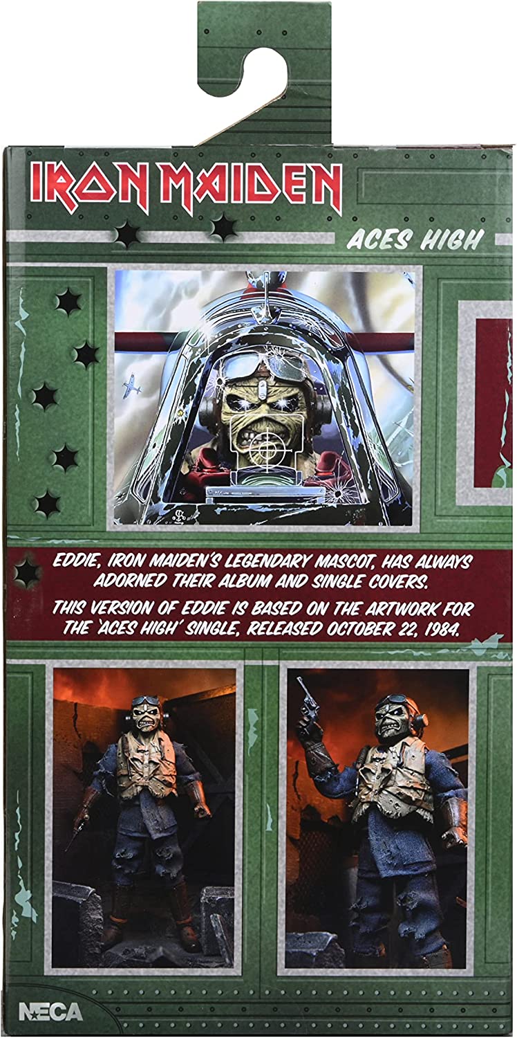 IRON MAIDEN - ACES HIGH EDDIE - 8" NECA CLOTHED FIGURE