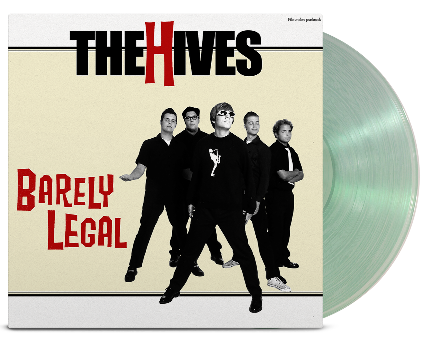 THE HIVES 'BARELY LEGAL' LP (Limited Edition – Only 300 made, Coke Bottle Clear Vinyl)