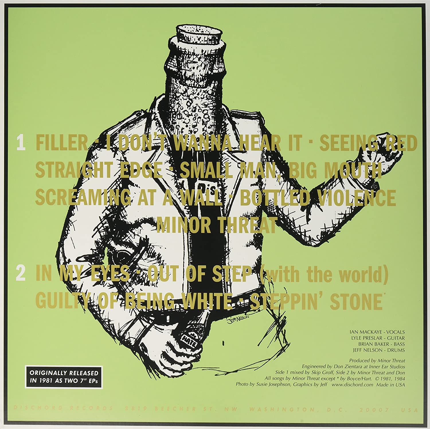 MINOR THREAT 'SELF TITLED' LP (blue vinyl)