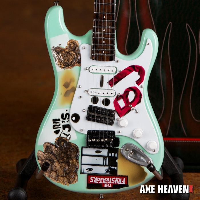 GREEN DAY - BILLIE JOE ARMSTRONG - SIGNATURE BJ BLUE MINI GUITAR