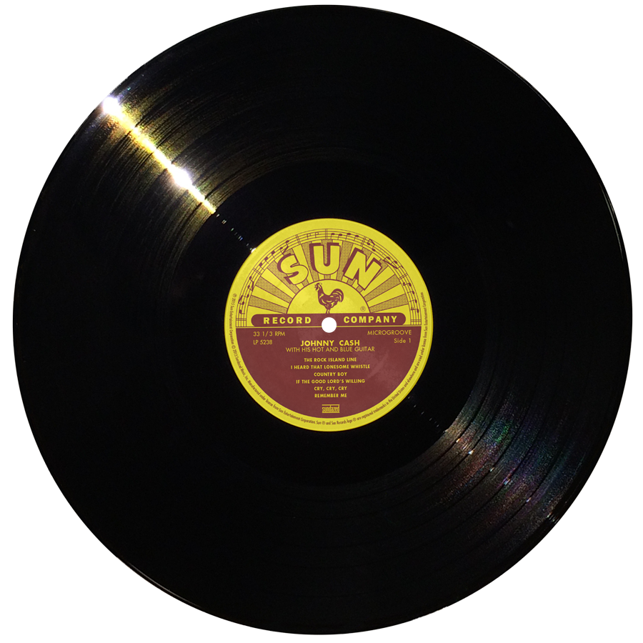 JOHNNY CASH 'WITH HIS HOT AND BLUE GUITAR' LP