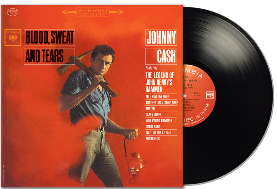 JOHNNY CASH 'BLOOD, SWEAT AND TEARS' LP