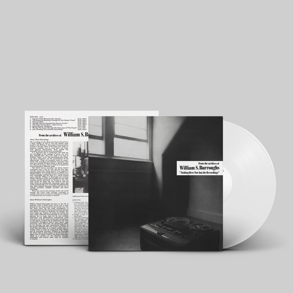 WILLIAM S. BURROUGHS 'NOTHING HERE NOW BUT THE RECORDINGS' LP (White Vinyl)