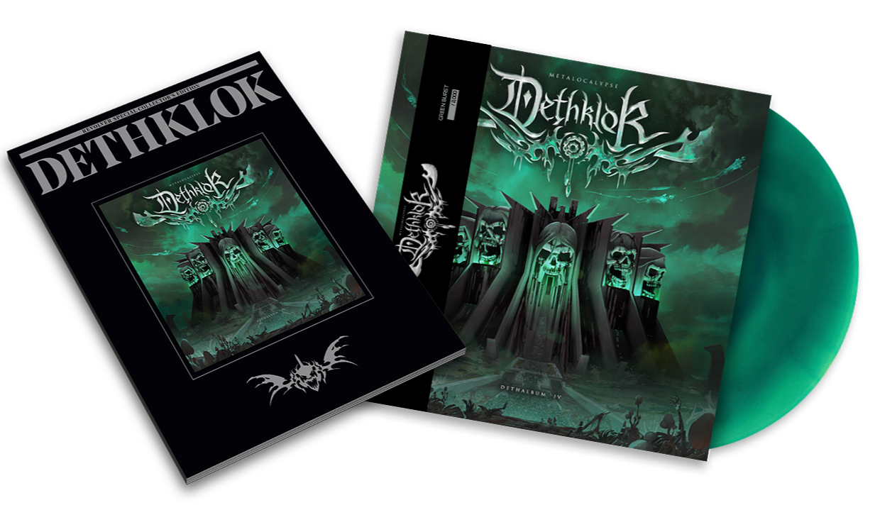 DETHKLOK 'DETHALBUM IV' GREEN BURST LP + DETHKLOK x REVOLVER SPECIAL COLLECTOR'S EDITION