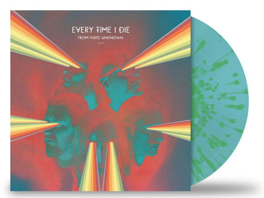EVERY TIME I DIE ‘FROM PARTS UNKNOWN’ LP (Limited Edition – Only 500 made, Light Blue w/Spring Green Splatter Vinyl)