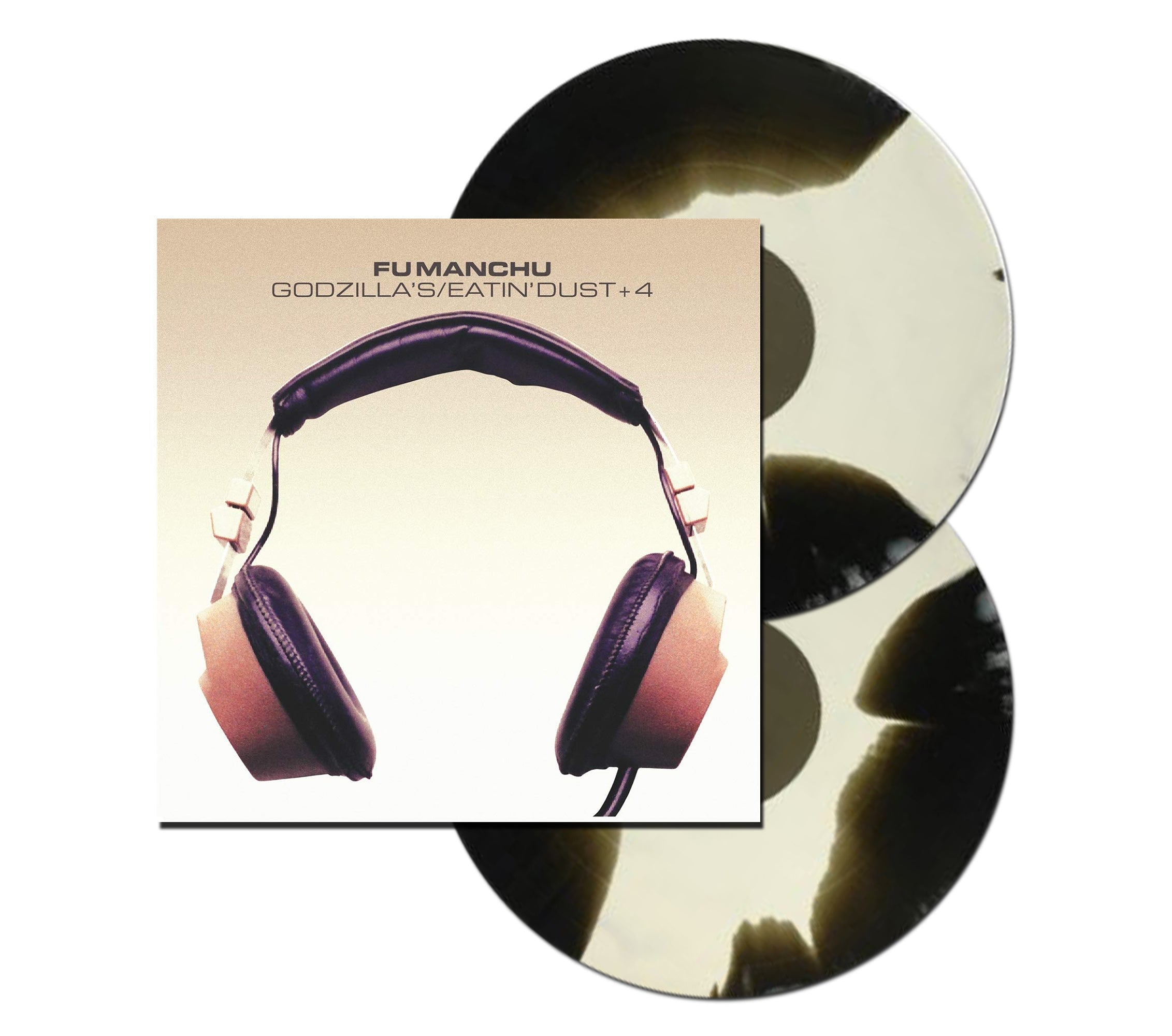 FU MANCHU ‘GODZILLA'S/EATIN' DUST + 4 AT THE DOJO’ LIMITED-EDITION 2LP BLACK & WHITE MARBLE — ONLY 500 MADE