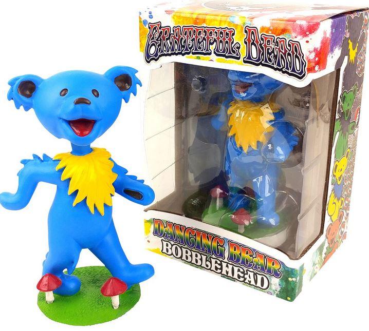 GRATEFUL DEAD DANCING BEAR BOBBLEHEAD - BLUE