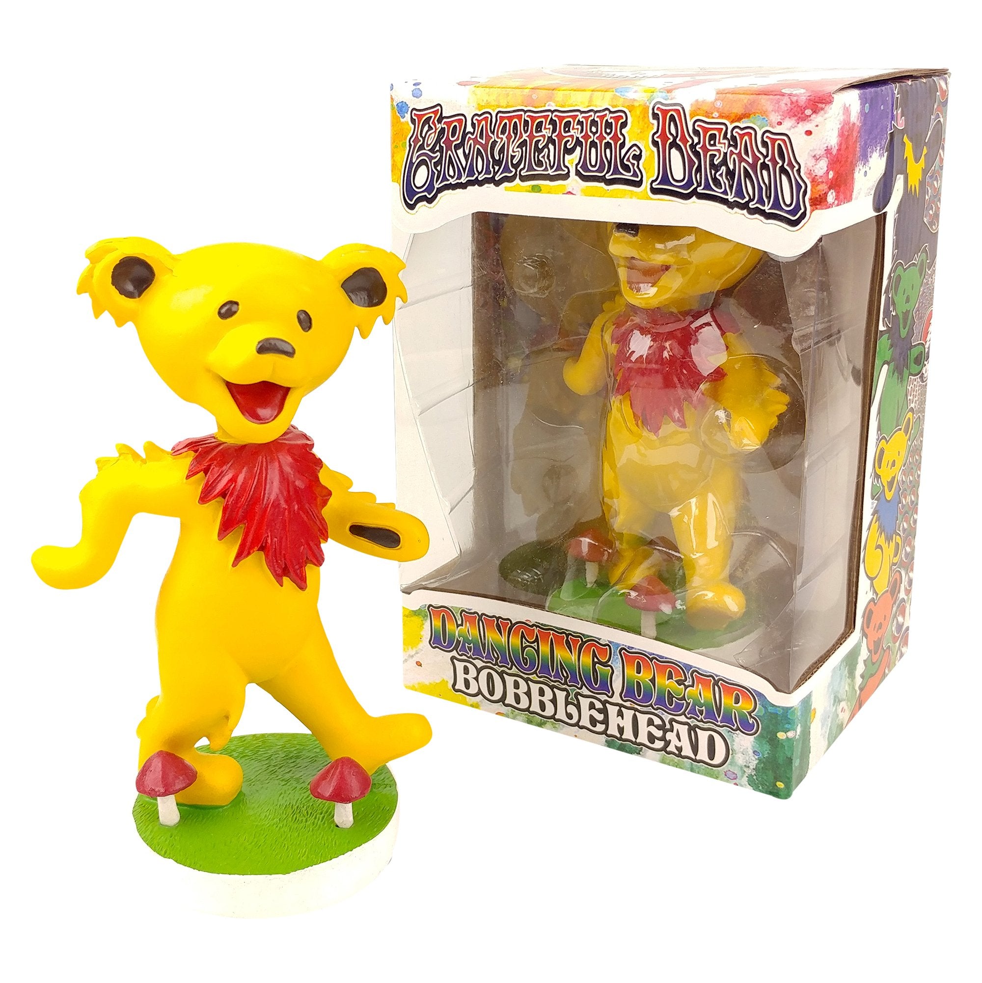 GRATEFUL DEAD DANCING BEAR BOBBLEHEAD - YELLOW