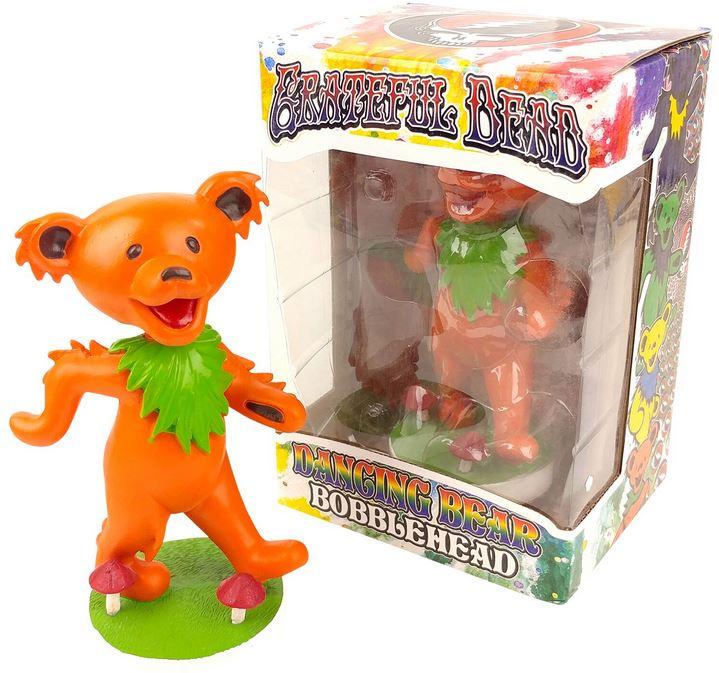GRATEFUL DEAD DANCING BEAR BOBBLEHEAD - ORANGE