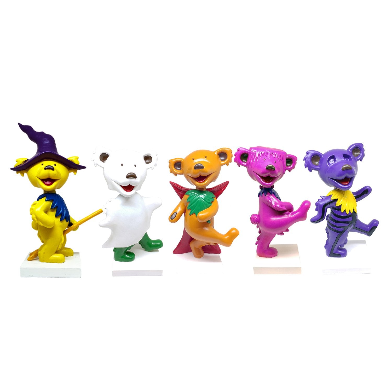 GRATEFUL DEAD DANCING BEARS BOBBLEHEAD HALLOWEEN SET