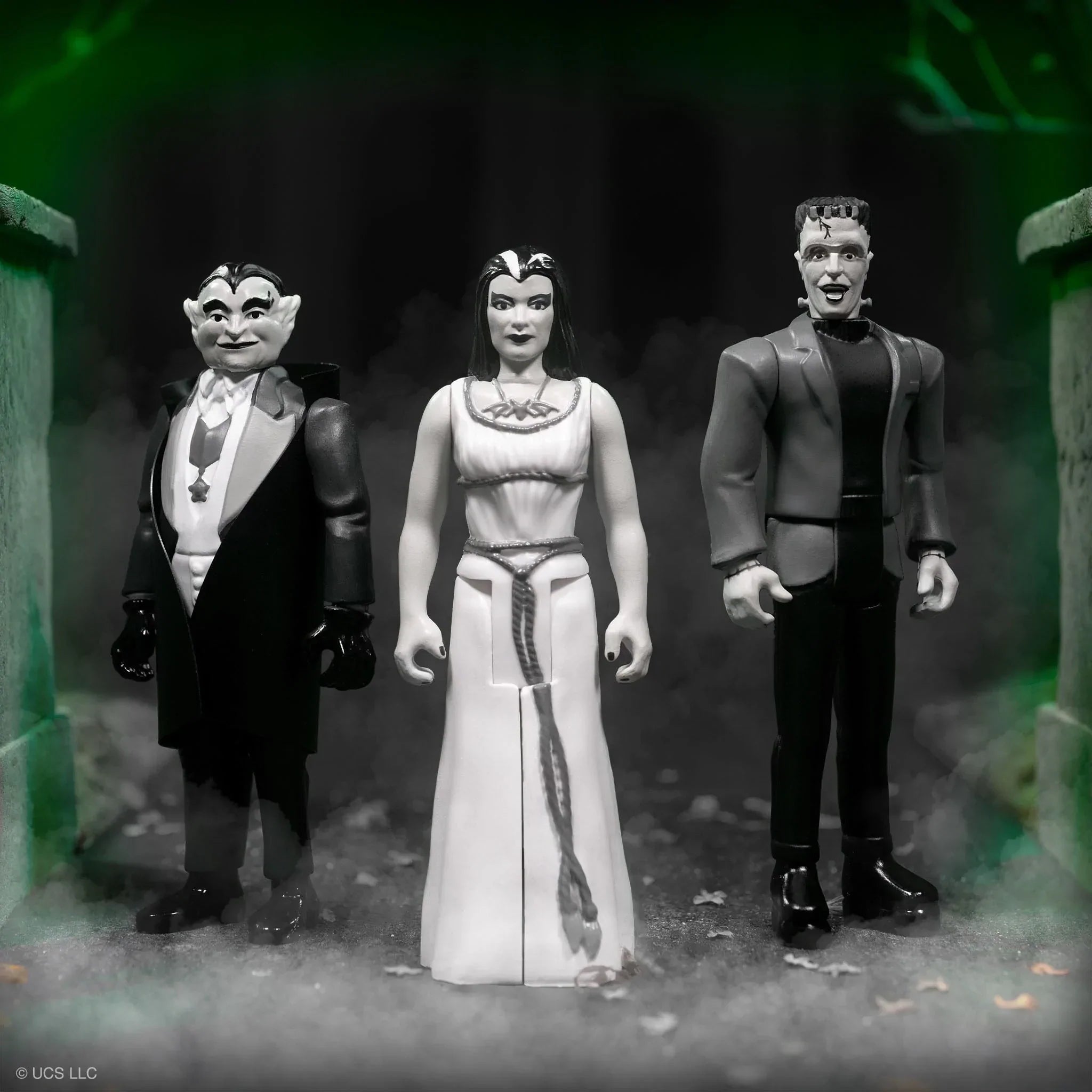 THE MUNSTERS REACTION ACTION FIGURES WAVE 2 SET