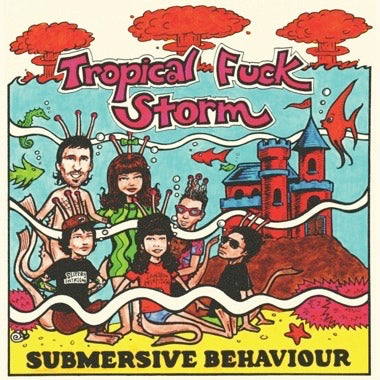 TROPICAL FUCK STORM 'SUBMERSIVE BEHAVIOR' LP (Clear & Aqua Blue Smoke Vinyl)