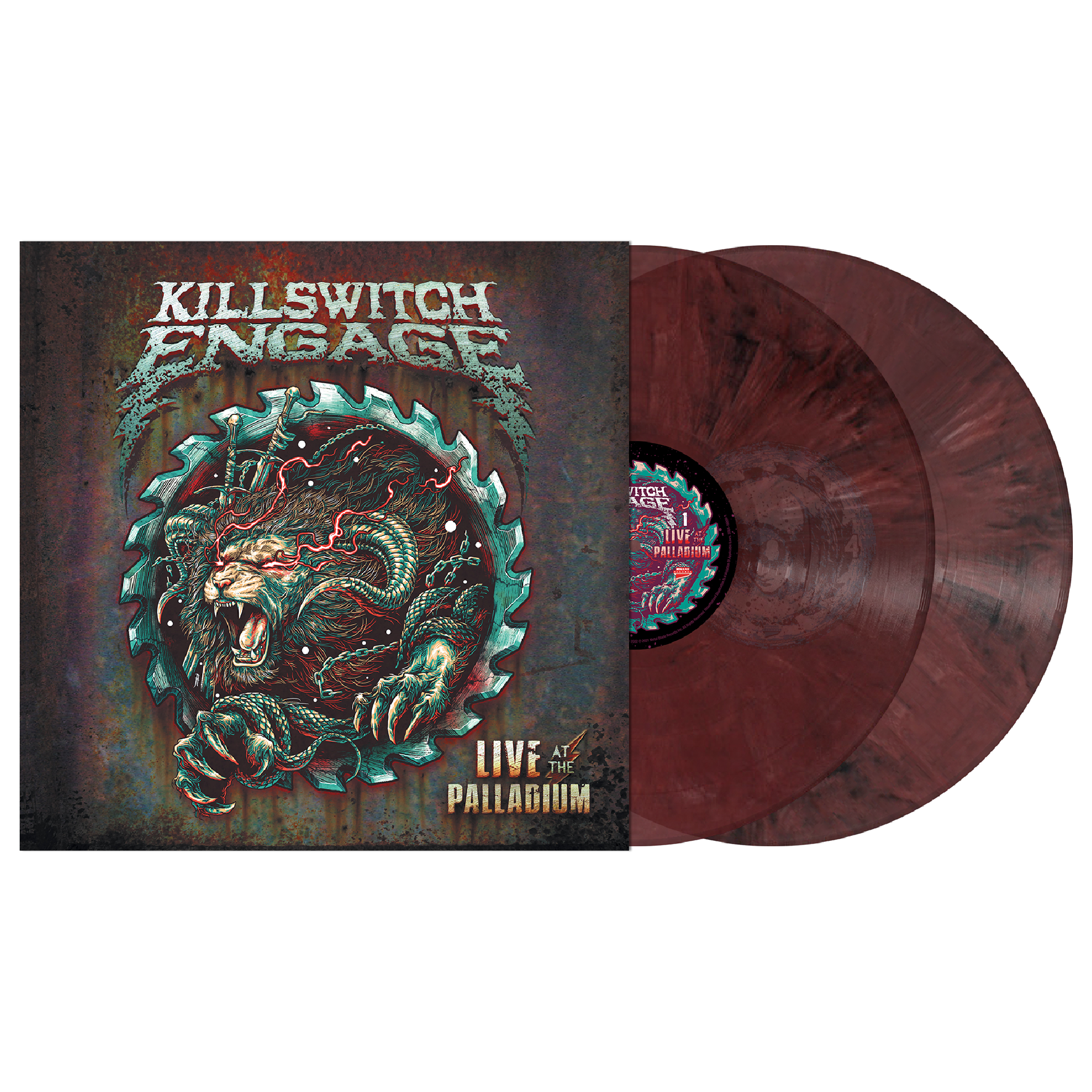 KILLSWITCH ENGAGE 'LIVE AT THE PALLADIUM' 2LP (Burgundy Red Marble Vinyl)