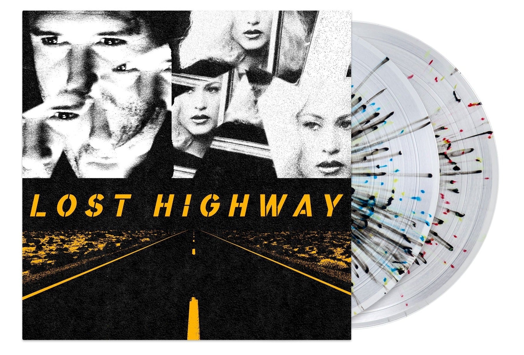 LOST HIGHWAY SOUNDTRACK 2LP (Splatter Colored Vinyl, Featuring Angelo Badalamenti, NIN, David Bowie, Lou Reed and more)
