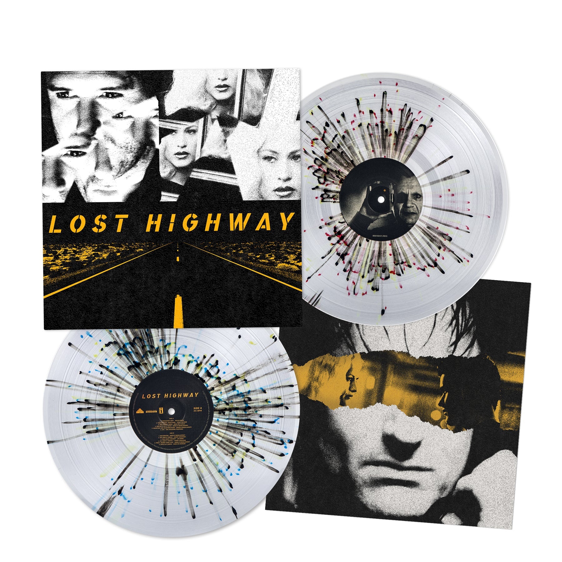 LOST HIGHWAY SOUNDTRACK 2LP (Splatter Colored Vinyl, Featuring Angelo Badalamenti, NIN, David Bowie, Lou Reed and more)