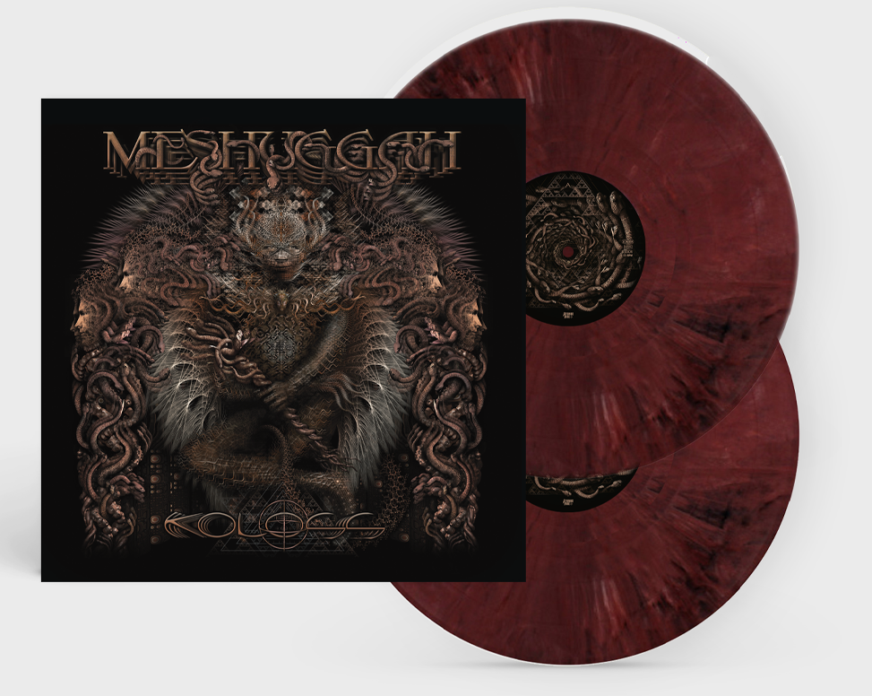 MESHUGGAH ‘KOLOSS’ 2LP (Limited Edition – Only 500 Made, Transparent Red, Black & White Marble Vinyl)