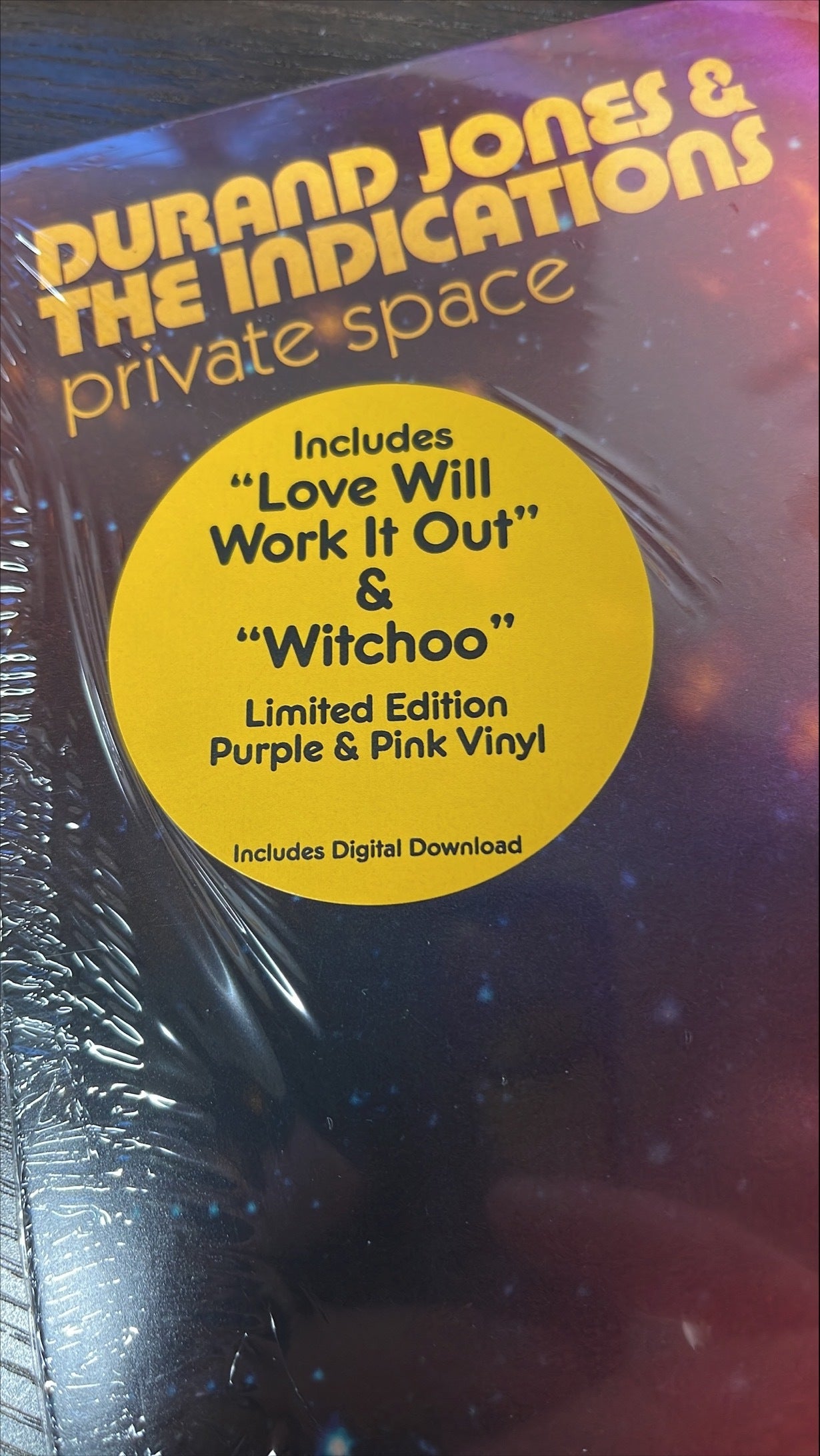 DURAND JONES & THE INDICATIONS 'PRIVATE SPACE' LP (Limited Edition - Only 300 Made, Purple & Pink Vinyl)