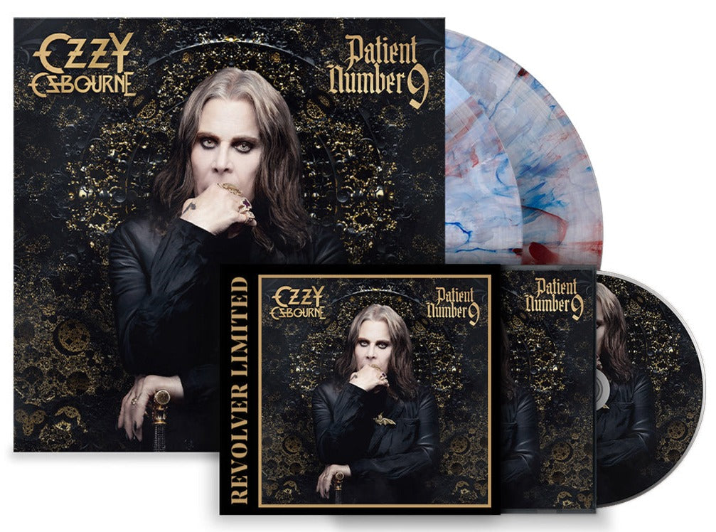 OZZY OSBOURNE 'PATIENT NUMBER 9' 2LP + CD (Limited Edition, Red, White, & Blue Vinyl, Picture Disc CD)
