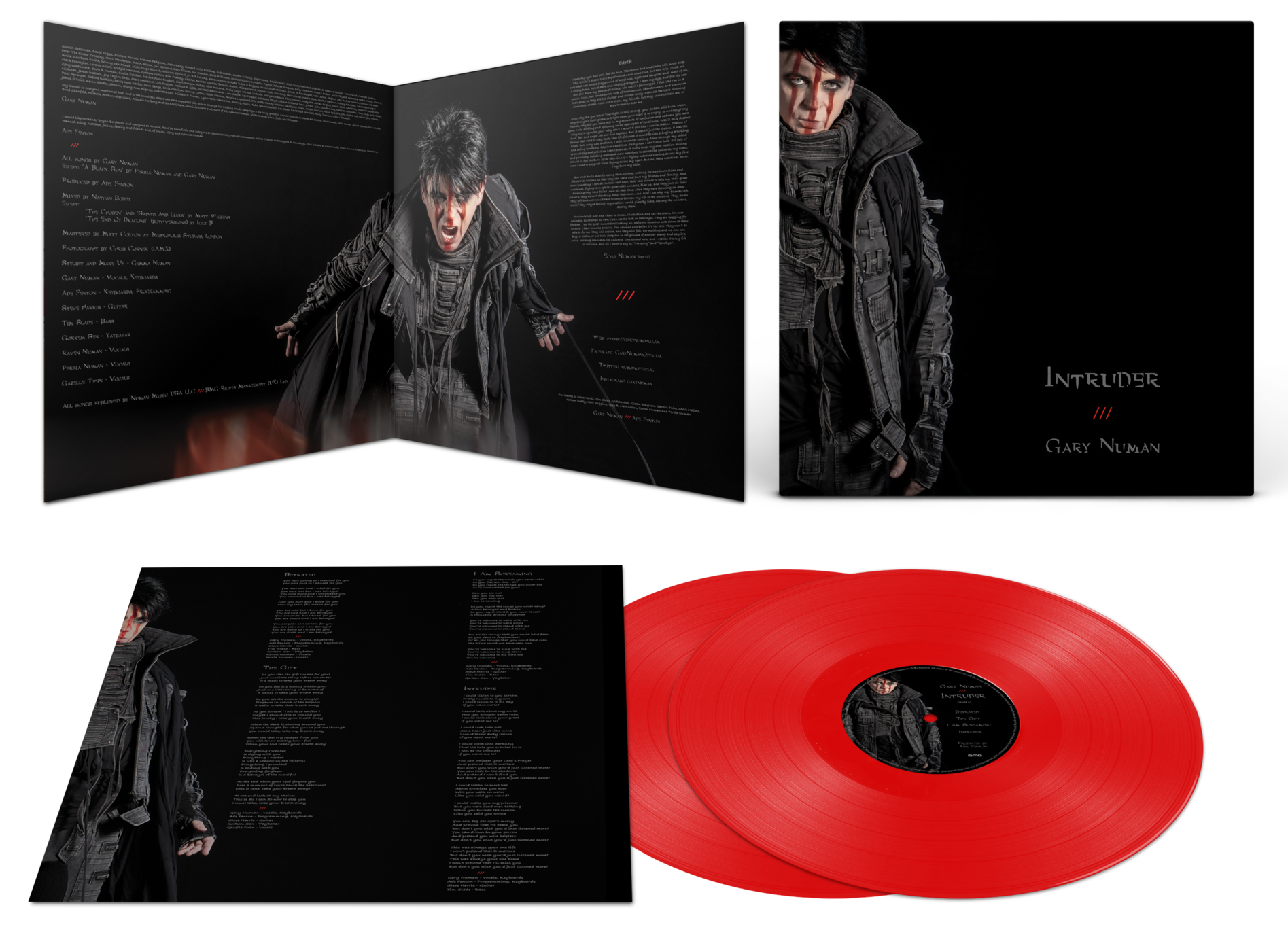 GARY NUMAN 'INTRUDER' 2LP (Red Vinyl)