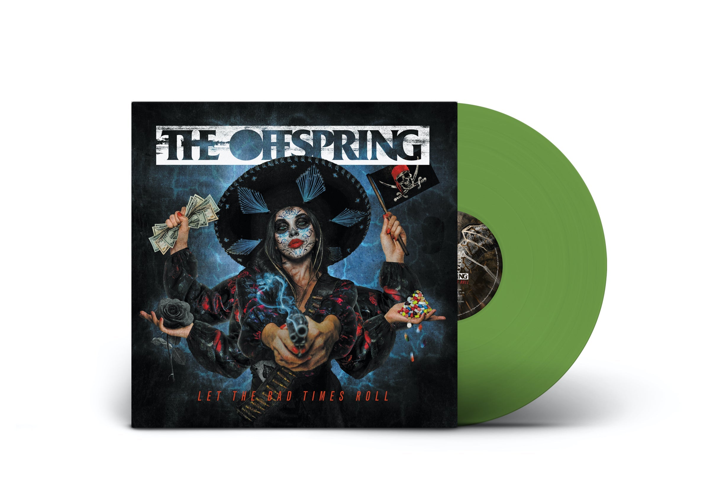 THE OFFSPRING 'LET THE BAD TIMES ROLL' LIMITED-EDITION FOREST GREEN TRANSLUCENT LP — ONLY 300 MADE