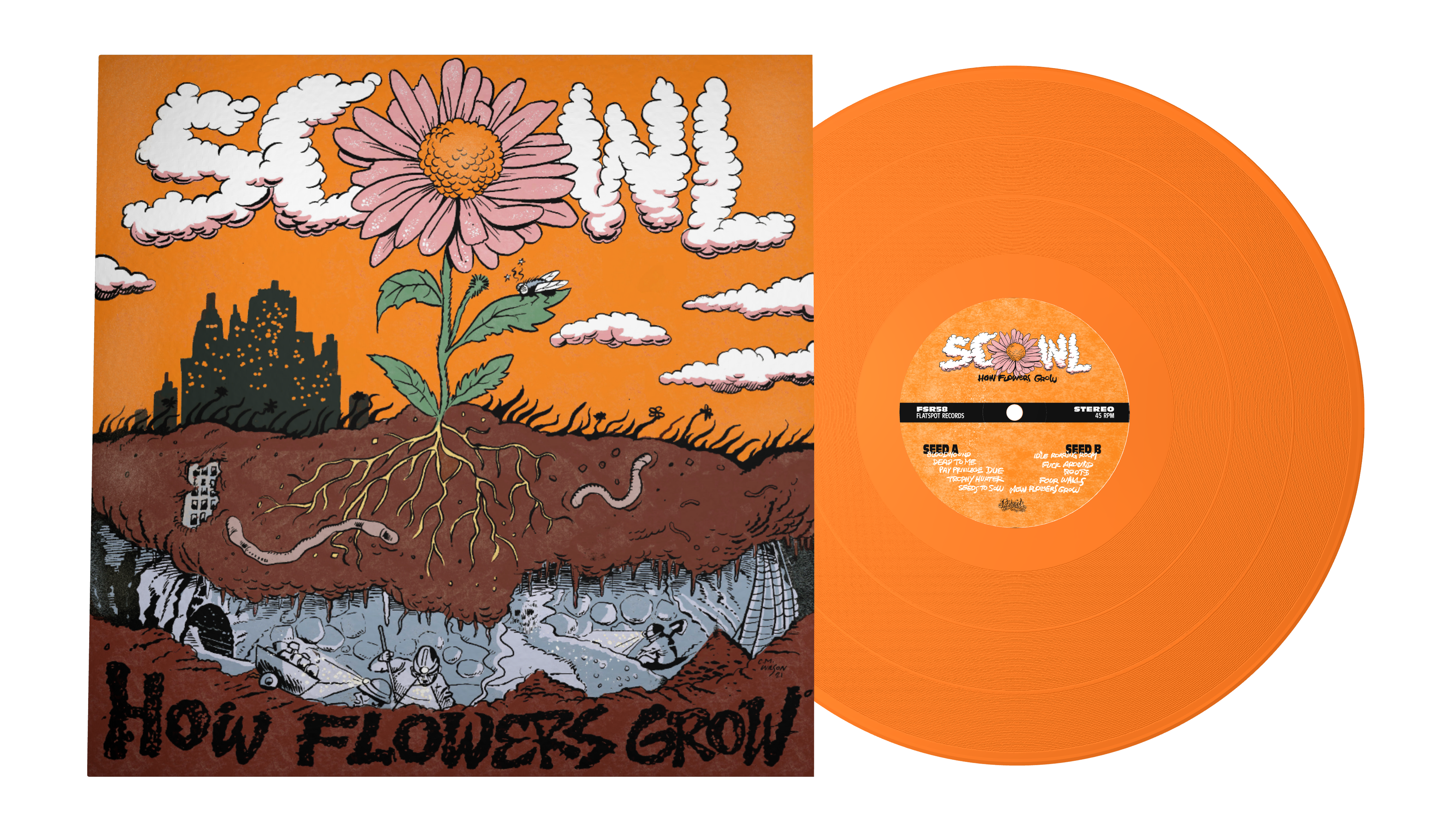 SCOWL HOW FLOWERS GROW レコード