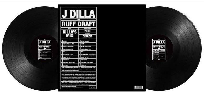 J DILLA 'RUFF DRAFT: DILLA'S MIX' 2xLP
