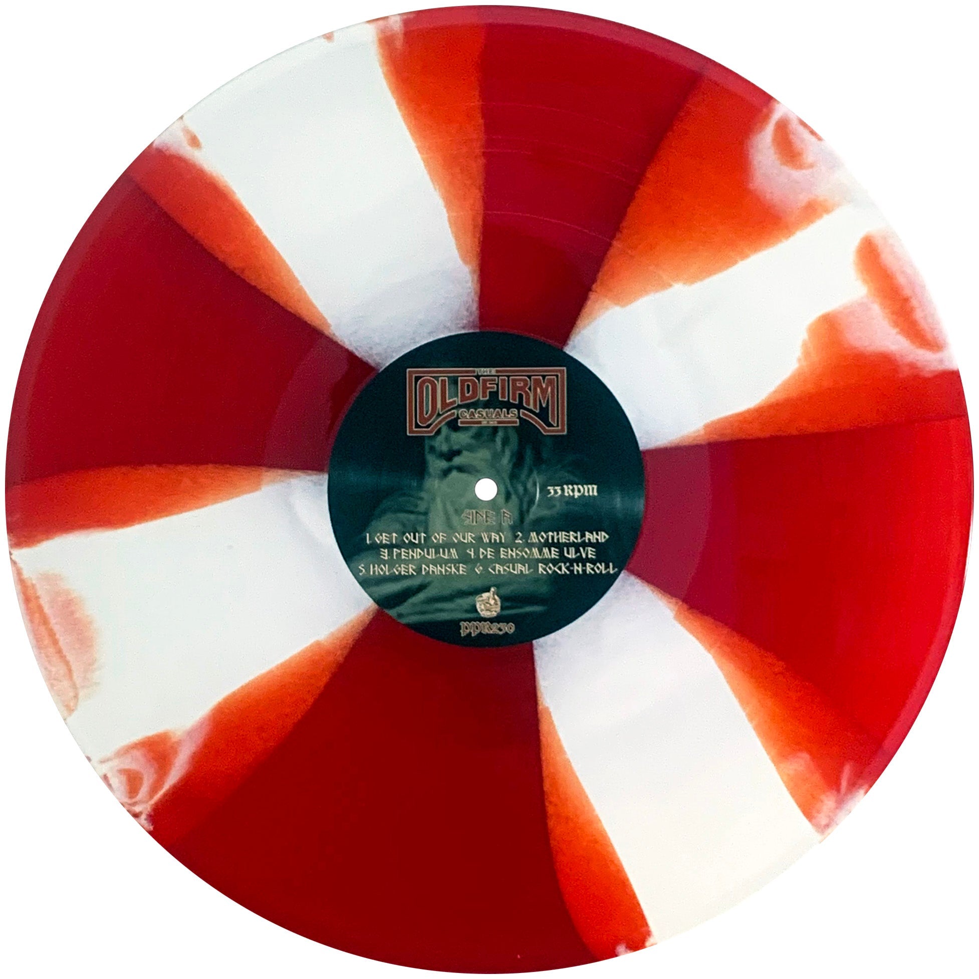 THE OLD FIRM CASUALS 'HOLGER DANSKE' LP (Danish Flag Vinyl)