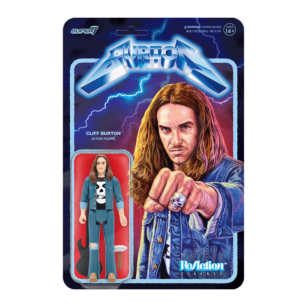 CLIFF BURTON METALLICA REACTION ACTION FIGURE