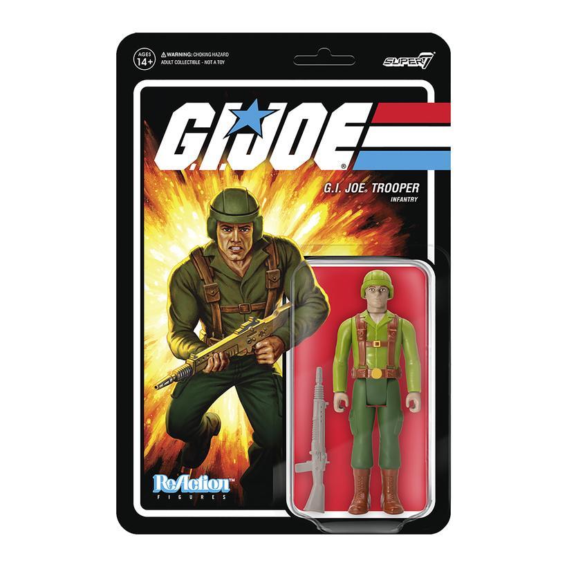 GI JOE REACTION FIGURE - WAVE 1 GREENSHIRT (TAN)