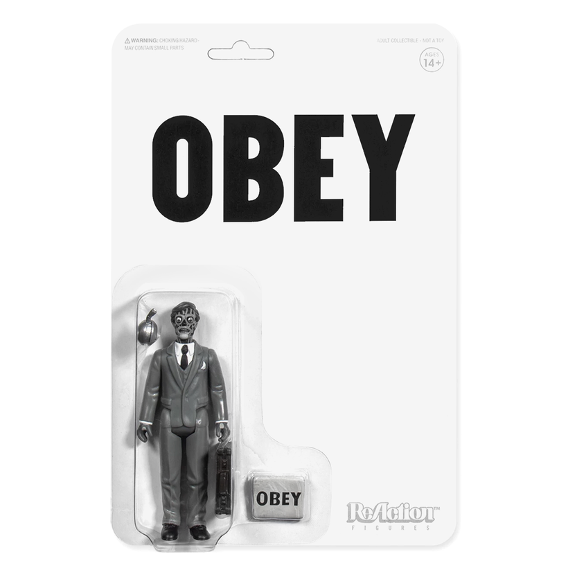 THEY LIVE REACTION FIGURE - MALE GHOUL (BLACK & WHITE)