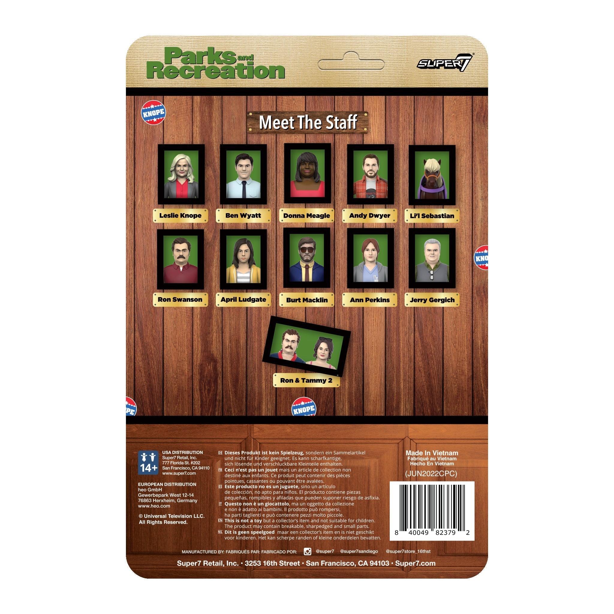 PARKS AND RECREATION REACTION WAVE 2 - Li'L SEBASTIAN ACTION FIGURE