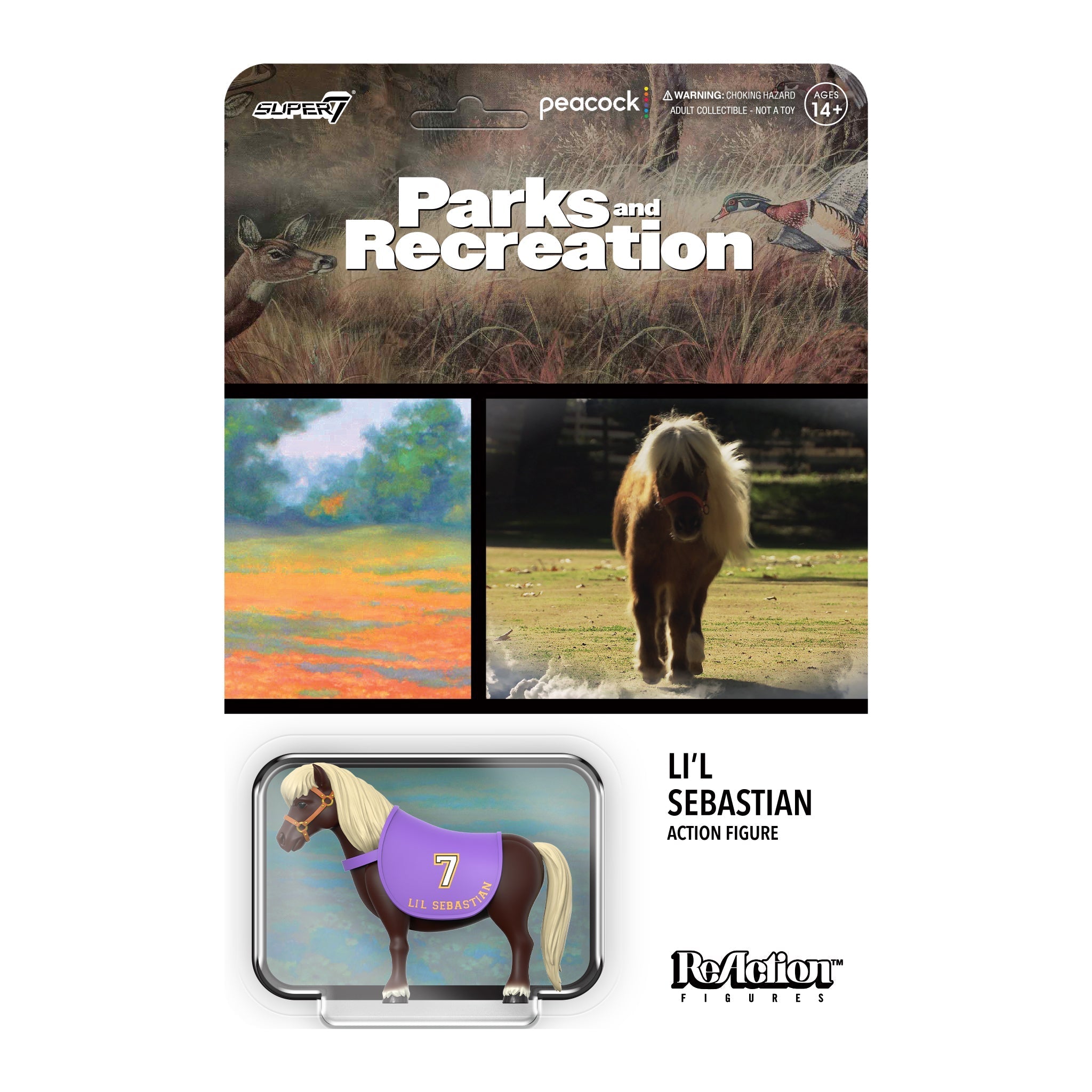 PARKS AND RECREATION REACTION WAVE 2 - Li'L SEBASTIAN ACTION FIGURE