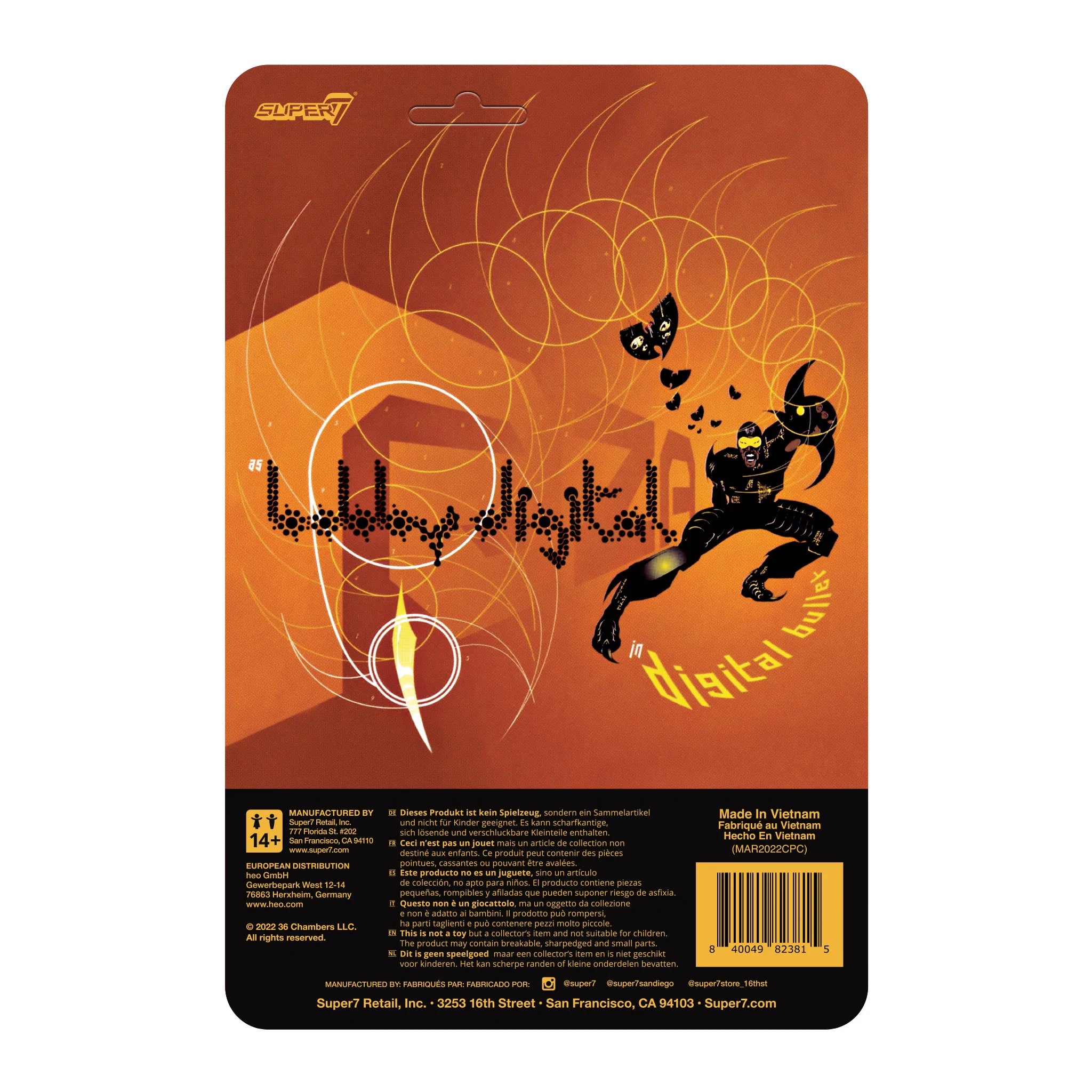 RZA WAVE 2 BOBBY DIGITAL (DIGITAL BULLET) REACTION ACTION FIGURE