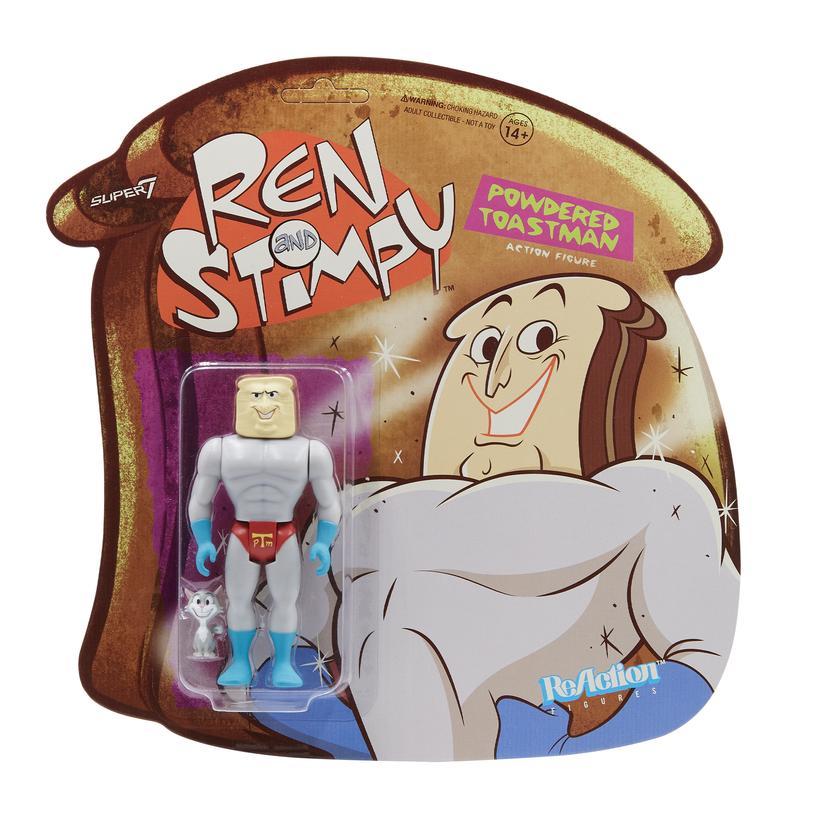 REN & STIMPY REACTION FIGURE - POWDERED TOASTMAN