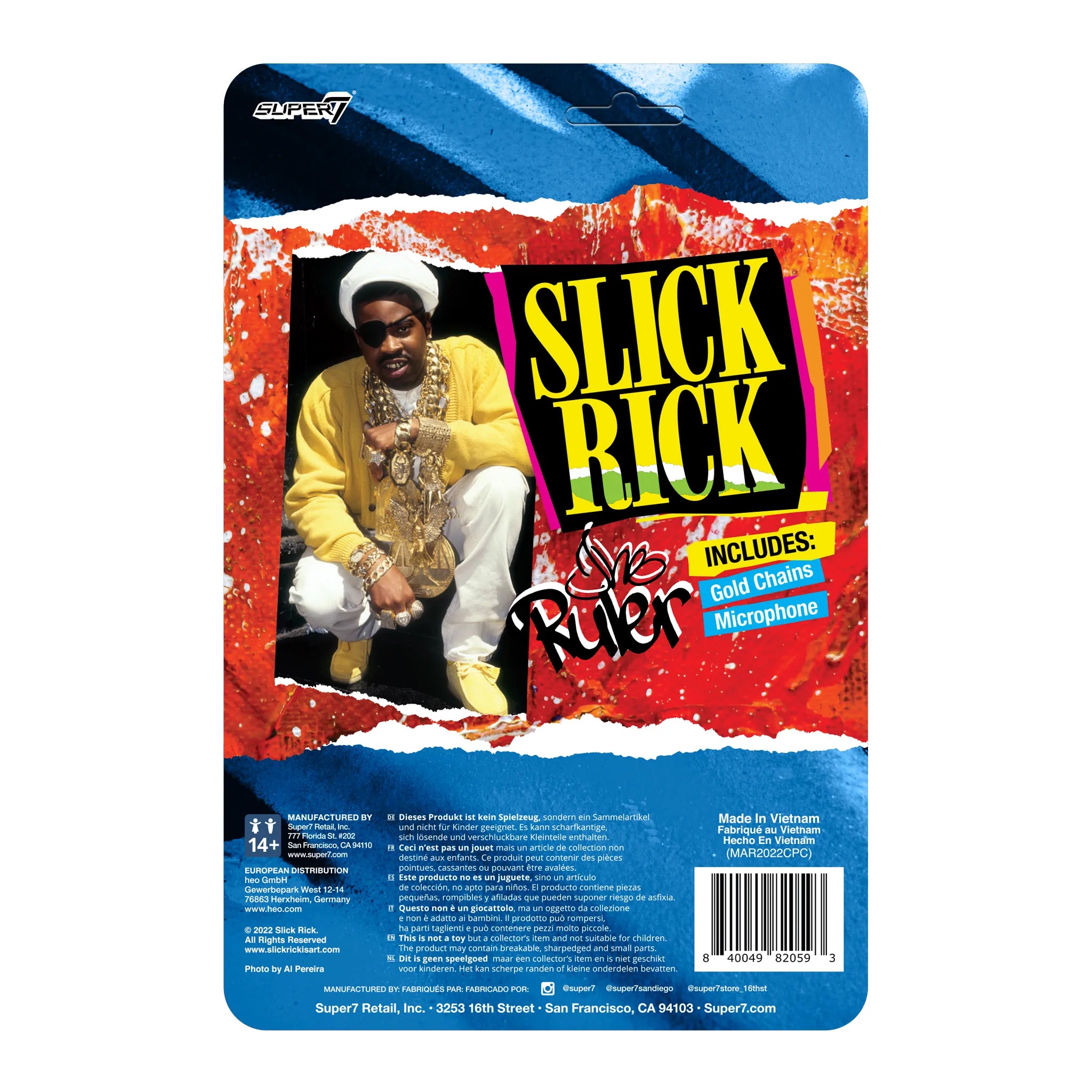 SLICK RICK WAVE 1 REACTION ACTION FIGURE