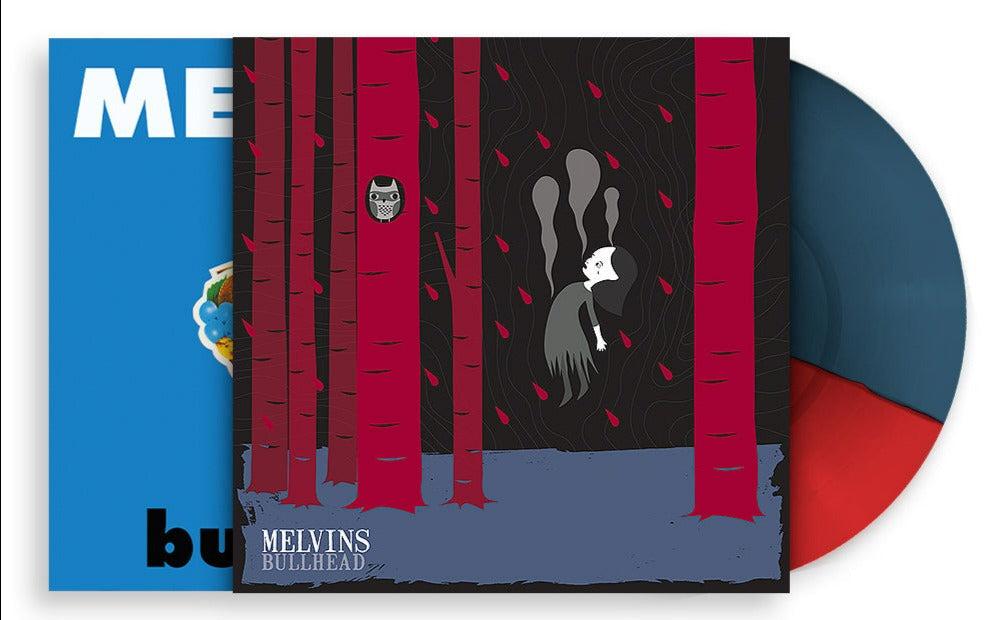 MELVINS ‘BULLHEAD' LIMTED EDITION LP W/ MACKIE OSBORNE SCREEN PRINT WRAP (Red/Blue Vinyl)