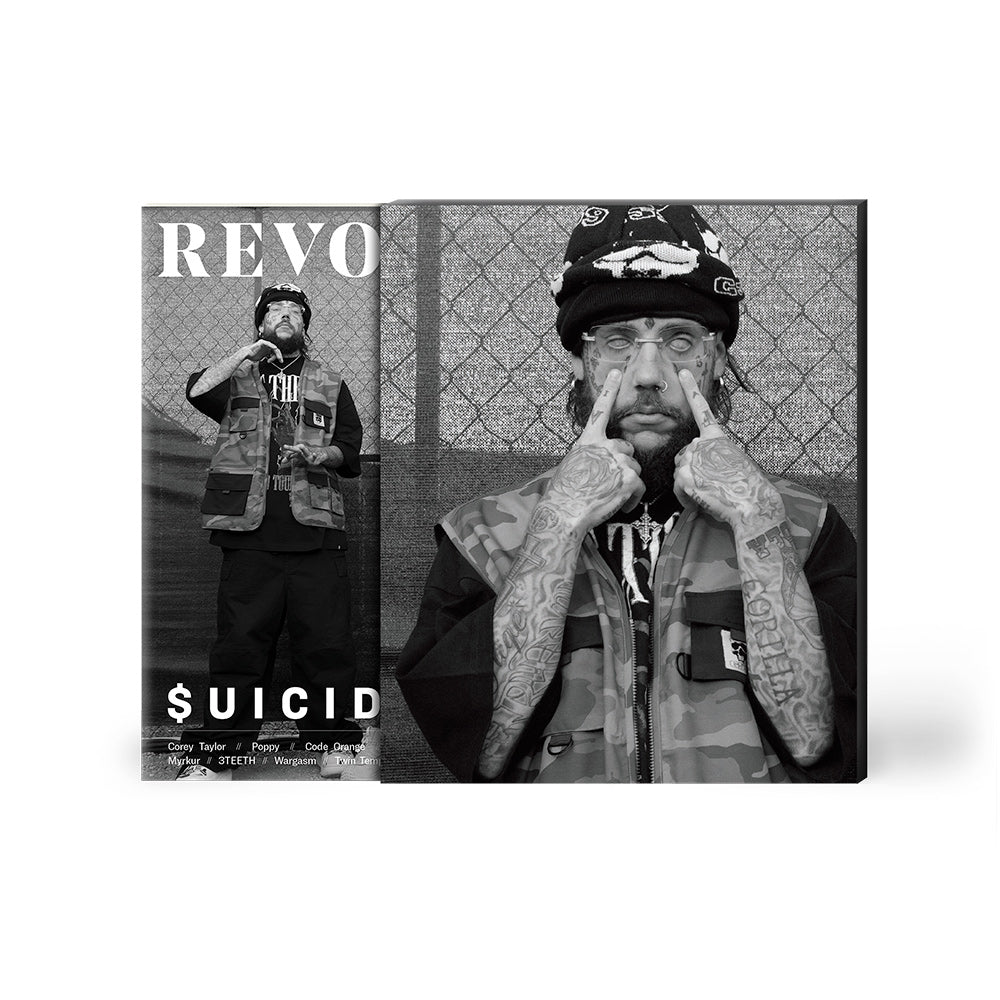 $UICIDEBOY$ x REVOLVER BUNDLE – 2023 FALL ISSUE W/ 'LONG TERM EFFECTS OF SUFFERING' LP & SING ME A LULLABY, MY SWEET TEMPTATION' LP (Limited Edition – Only 500 made each)