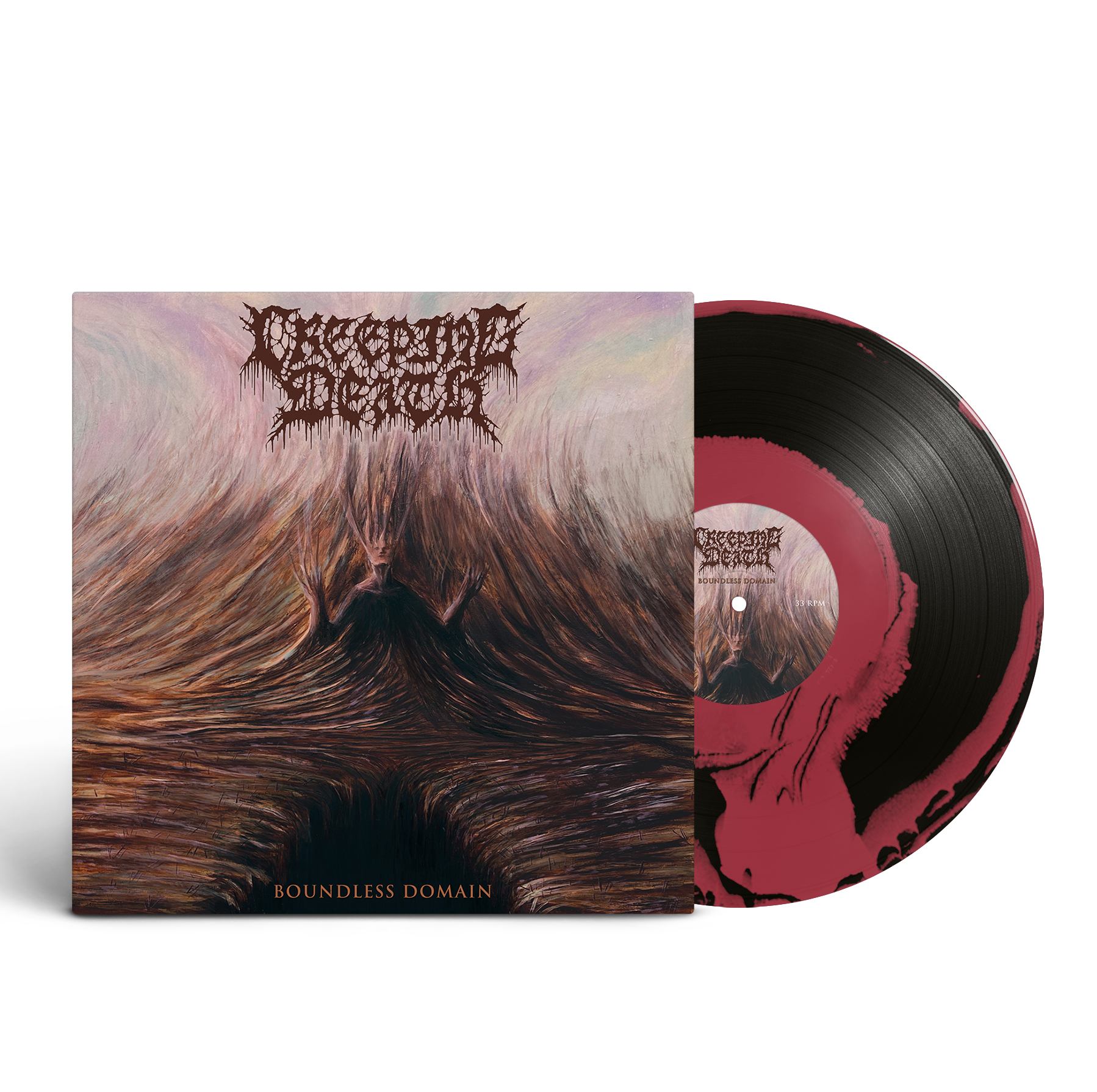 CREEPING DEATH ‘BOUNDLESS DOMAIN ’ LP (Limited Edition – Only 200 made, Red & Black A Side/B Side Vinyl)