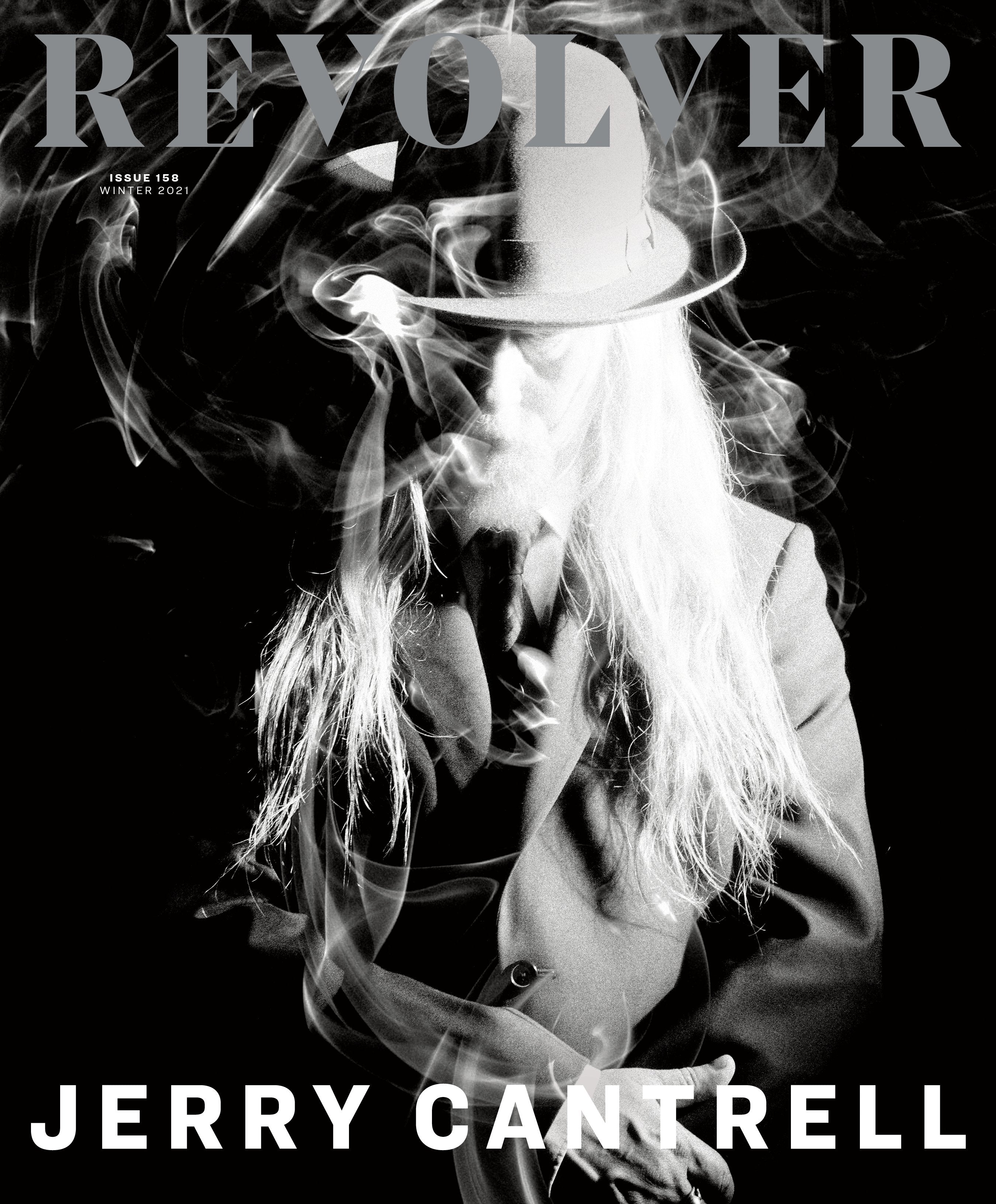 REVOLVER x JERRY CANTRELL WINTER 2021 ISSUE HAND-NUMBERED SLIPCASE W/ 'BRIGHTEN' COLORED LP & EXCLUSIVE GLOW IN THE DARK T-SHIRT - ONLY 250 AVAILABLE