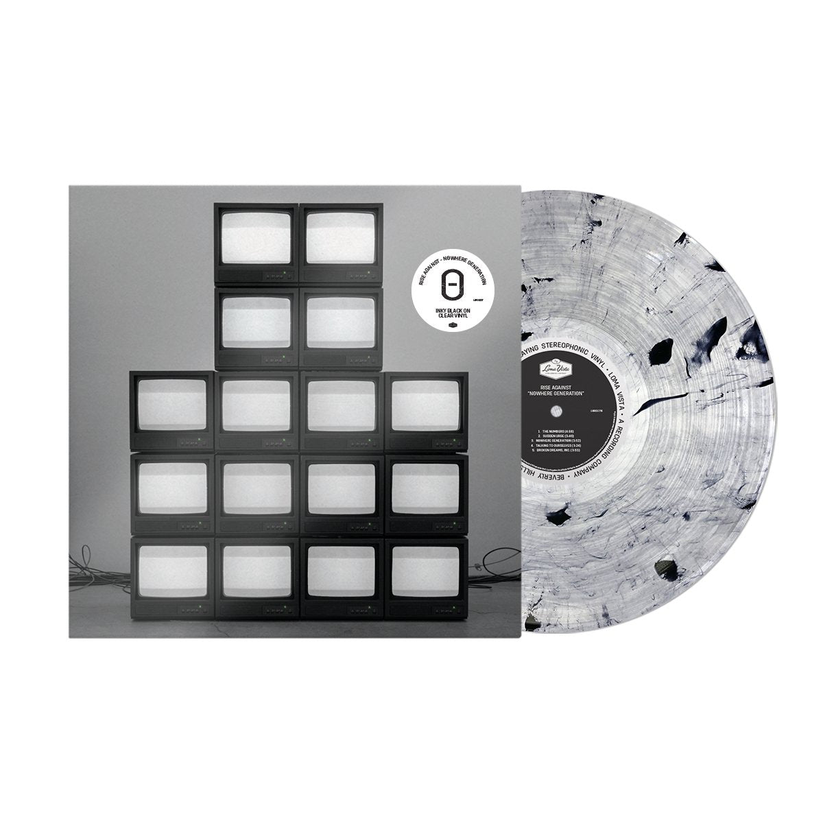 RISE AGAINST 'NOWHERE GENERATION' LIMITED-EDITION INKY BLACK ON CLEAR VINYL LP — ONLY 600 MADE