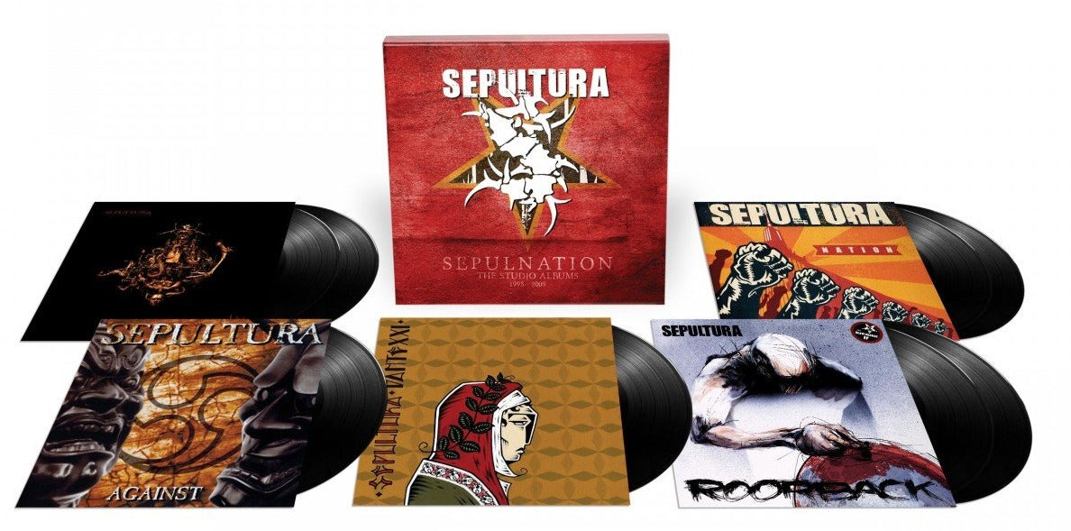 SEPULTURA 'SEPULNATION - THE STUDIO ALBUMS 1998 - 2009' 8LP BOX SET