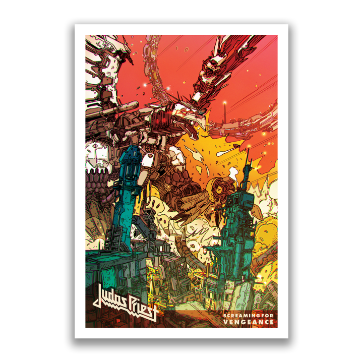 JUDAS PRIEST 'SCREAMING FOR VENGEANCE' GRAPHIC NOVEL SUPER DELUXE EDITION