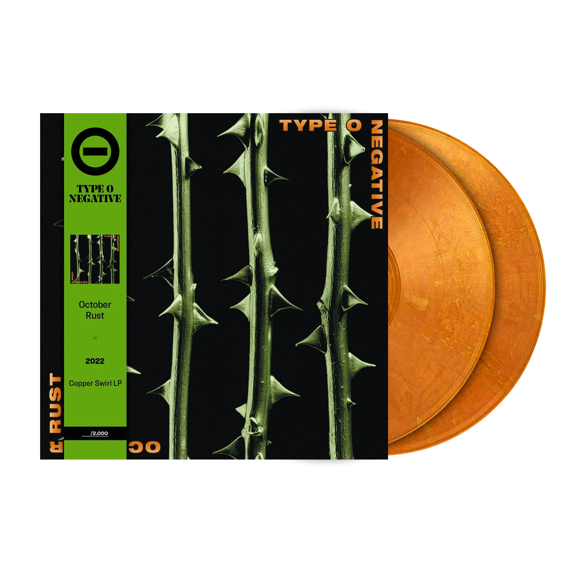 TYPE O NEGATIVE 'OCTOBER RUST' 2LP (Copper Pearlescent Swirl Vinyl)