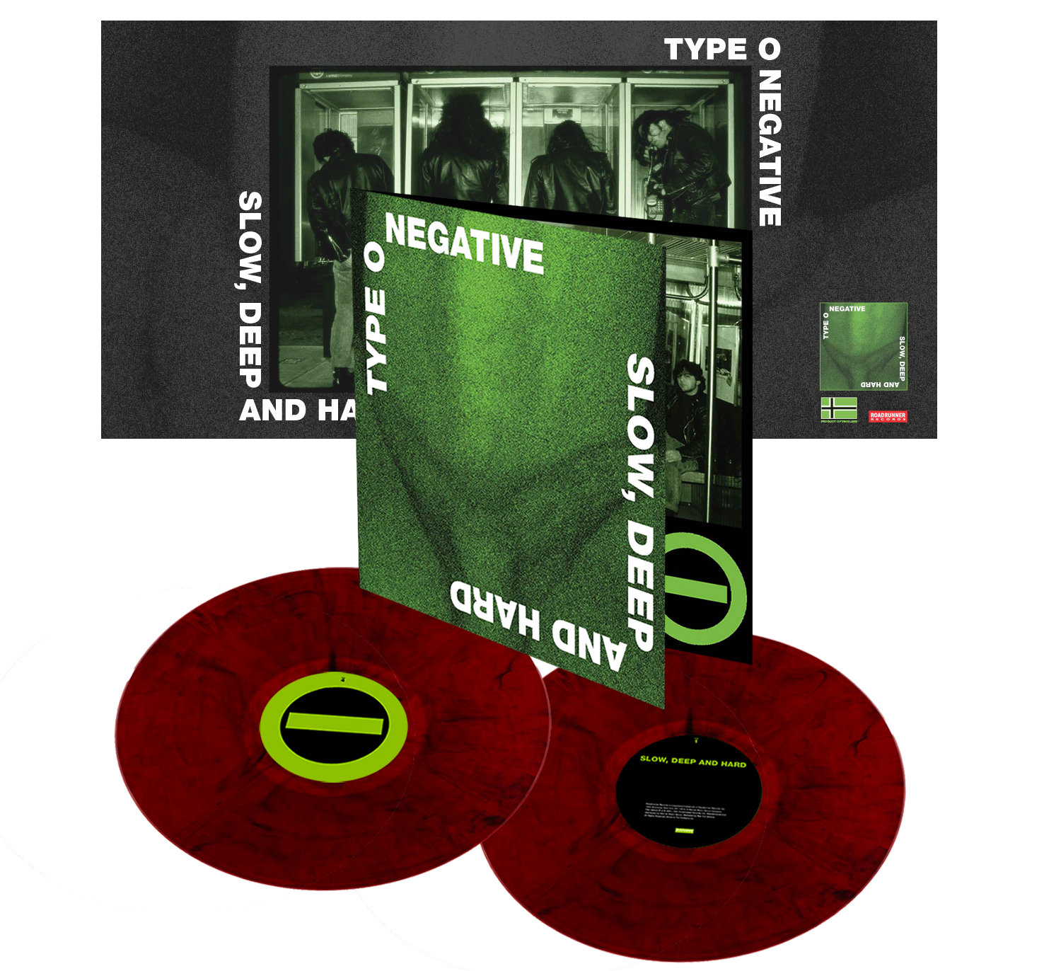TYPE O NEGATIVE 'SLOW, DEEP & HARD' 2LP (Limited Edition – Only 500 Made, Blood Red Marble Vinyl)