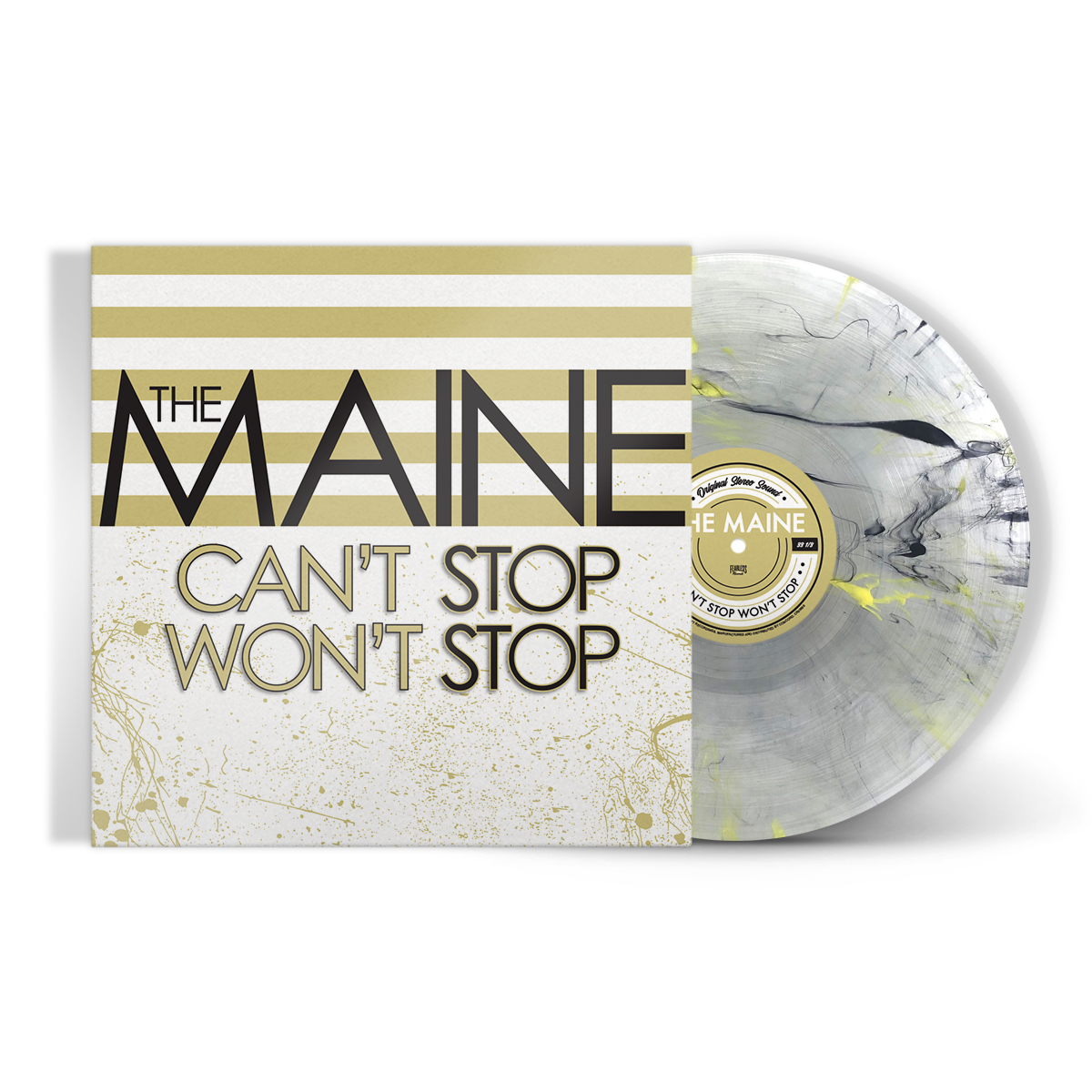 THE MAINE 'CAN'T STOP WON'T STOP' 15TH ANNIVERSARY LP (Limited Edition – Only 500 Made, Black & Yellow Smoke Vinyl)