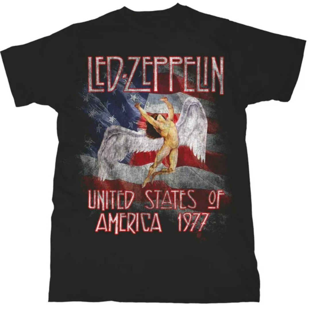LED ZEPPELIN 'AMERICAN 1977' T-SHIRT LED ZEPPELIN 'AMERICAN 1977' T-SHIRT