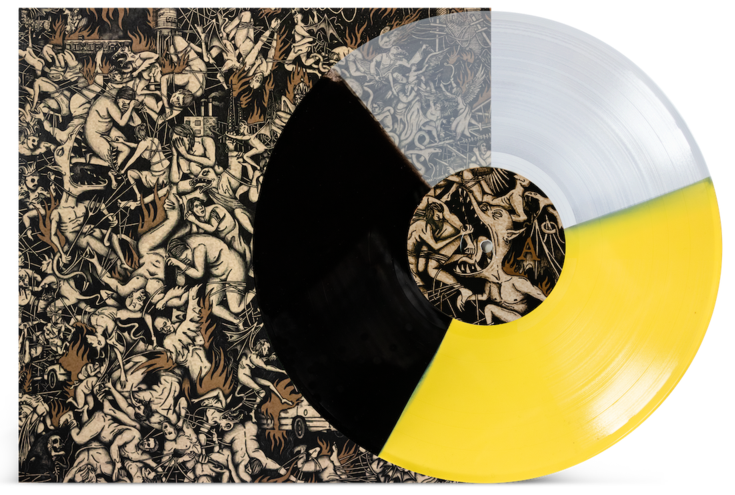 GREET DEATH 'NEW HELL' LIGHT YELLOW CLEAR BLACK TRI-COLOR LP